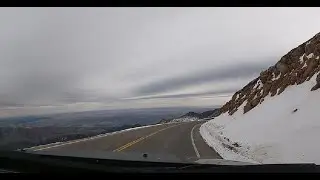 PIKES PEAK IN WINTER - 14,115 FT ELEVATION - Scary Heights and Cliffs - DAY 3