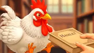 The Chicken, Librarian, and Frog!   AI Animated Library Story