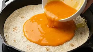 Tortilla mit Eiern ist besser als Pizza! Dieses einfach Rezept kennt keiner!
