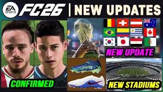 EA FC 26 NEWS | NEW CONFIRMED Updates, Real Faces & FIFA World Cup 2026 ✅