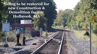 Abandoned spur to be restored & expanded - Holbrook, MA - 10/12/2022