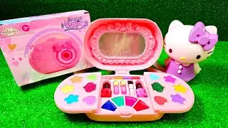 4 Minutes Satisfying with Unboxing HELLO KITTY Makeup Beauty Fashion Set ASMR No Talking