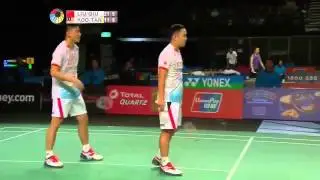 Liu Xiaolong  Qui Zihan vs Koo Kien Keat  Tan Boon Heong  |  Badminton 2015