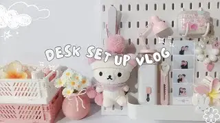 🍥 vlog 04: desk setup, cute and functional 𐙚˚⊹  | philippines ☁️