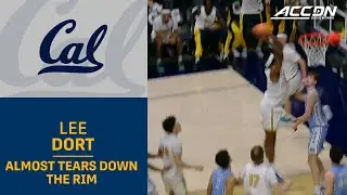 Cal Big Man Lee Dort Almost Tears Down The Rim