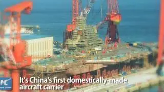 Pictures of China's second aircraft carrier surface online
