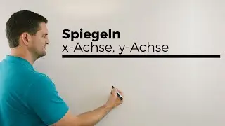 Spiegeln, x-Achse, y-Achse, Ursprung, Transformation von Graphen, Funktionen | Mathe by Daniel Jung