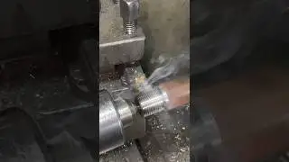 Threading Process In Metal Shaft #youtubeshorts #shortvideo #diy #satisfying #shortsviral #shorts