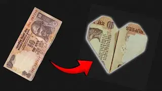HOW TO MAKE TEN RUPEES HEART❤ || 10 RUPEE se दिल बनाये