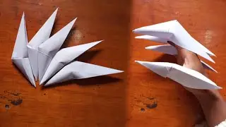 HOW TO MAKE&nbsp; Paper CLAW /easy Dragom claw tutorial/DIY paper