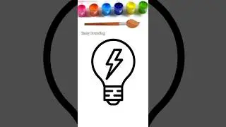 Bulb 💡 Drawing #bulb #drawing #howtodraw #shorts #youtubeshorts