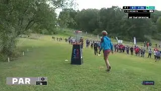 Calvin Heimburg's first putt is always low, low, low