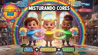 Misturando Cores 🎨 Azul + Amarelo = Verde | Turminha MW | M&uacute;sica Infantil