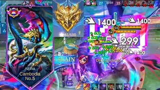 God Among Man alpha top global best build 2025 mlbb mathical glory