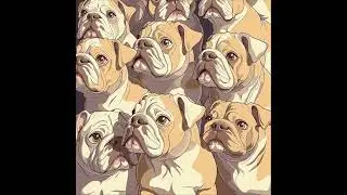 Nothing creepy here - dog  #funny #cartoon #funnyhypocrisy #animals #bulldog #boxerdog