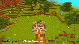 Minecraft : How to build an UndergroundBase Housse #Minecraft  #shorts