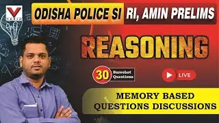 Most Expected Reasoning Questions By Ganesh Sir | RI AMIN & ODISHA POLICE SI  #riamin2025