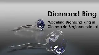 Modeling Diamond Ring in Cinema 4d Beginner  Tutorial