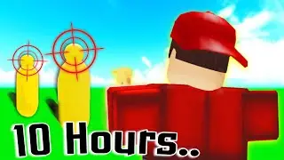 I AIM TRAINED for 10 HOURS.. Did it make Me AIMBOT? (Roblox Arsenal)