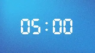 5 Minute Timer to Think Clearly. Create Boldly. Flow Forward | Aqua Blue Edition | NX