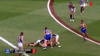 Liam Ryan crunches Maynard