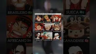 Monkey D Luffy Brasileiro!? &hearts;️🇧🇷 #onepiece #animeshorts