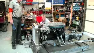 1964 Jaguar Mk2 3.8L Straight 6 Motor Starting for First Time at Gassman Automotive