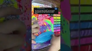 Horror Stories 👻💀 x SLIME MIXING 🎨🦄 Two sentence horror ep 7