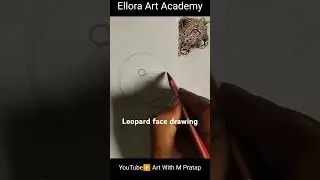 Leopard face drawing easy #trending #art #drawing #shortsfeed  #artwork #viralvideo  #youtubeshorts
