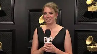 AUBREY JOHNSON One-On-One Interview | 2022 GRAMMYs