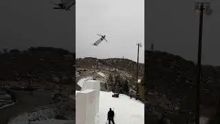 Snow thrill in india 😱 backflip #explore #snow #adventure #shorts #skiing #mountains #snowfun