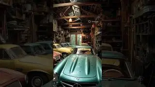 Hidden Gems: Secret Mercedes-Benz Collection Found in an Old Shed #shorts #trending #car #mercedes