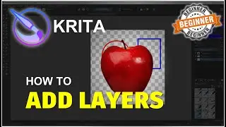 Krita: как добавлять слои