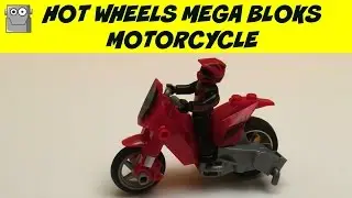 HOT WHEELS MEGA BLOKS MOTORCYCLE Ripcord Launcher