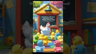 Chicks went to school #chicks #school #cute #shorts #cartoon #chirpingbirds
