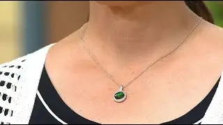 Canadian Ammolite Gems Round Ammolite Pendant with Chain