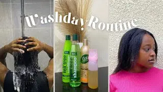 Relaxed Hair Wash Day Routine | How I Care for My Relaxed Hair at Home | Step by Step