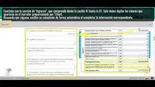 Transcripci&oacute;n y presentaci&oacute;n del formulario 110 con saldo a pagar
