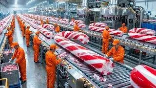 Inside the Candy Cane Factory | The Real Process Behind Christmas Candy
