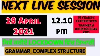 Prepare IELTS in Lockdown // Grammar and Complex Structure