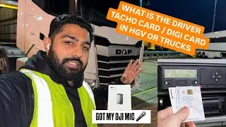 WHAT IS TACHO CARD OR DRIVING DIGI CARD EXPLAIN IN PUNJABI | RECEIVED MY DJI MIC #vlog66 #tachograph