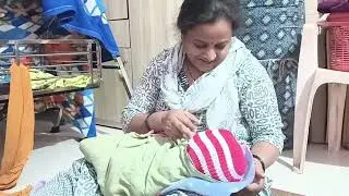 आज पहिल्यांदा पुणे ते गाव सोना सोबत गाडीवर चालले/आलो बाळाला पाहायला