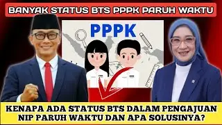 BANYAK STATUS BTS?‼️KENAPA ADA STATUS BTS DALAM PENGAJUAN NIP PPPK PARUH WAKTU APA SOLUSINYA?
