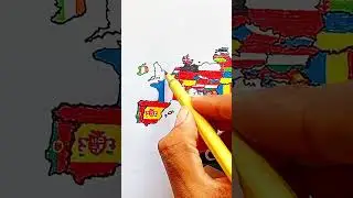 Draw Flag Map of England 🏴󠁧󠁢󠁥󠁮󠁧󠁿 #england