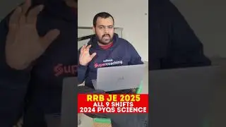 RRB JE Previous Year Question Paper | RRB JE Science 2024 PYQ #shortsfeed #aejeexam #amansirgk
