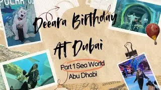 Deeara 9th Birthday At Dubai || part 1 Sea World Abu Dhabi || Dhanu and Deeara Family. 