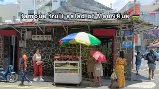 Famous fruit salad 'confi' in Rose hill Mauritius 🇲🇺