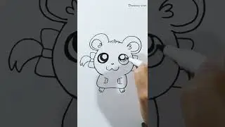 How to Draw Bijou from Hamtaro #shorts