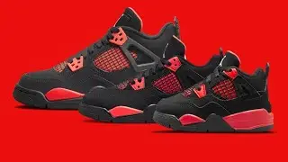 We Eatin' Today!!!  Jordan 4 Red Thunder aka Crimson LIVE COP
