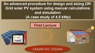 design and sizing Off-Grid solar PV system